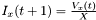 $ I_x(t+1) = \frac{V_x(t)}{X} $