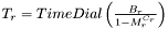 $T_r=TimeDial\left(\frac{B_r}{1-M_r^{C_r}}\right)$